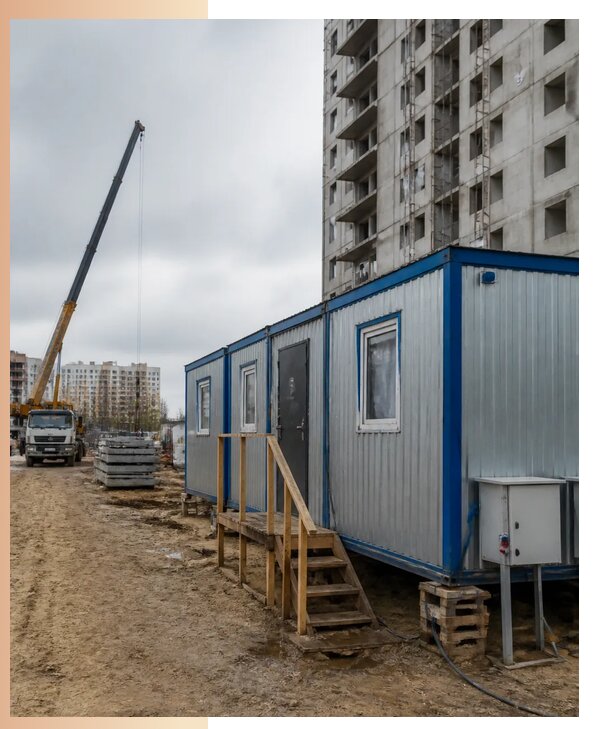 Аренда строительных вагончиков для рабочих в Богородицке