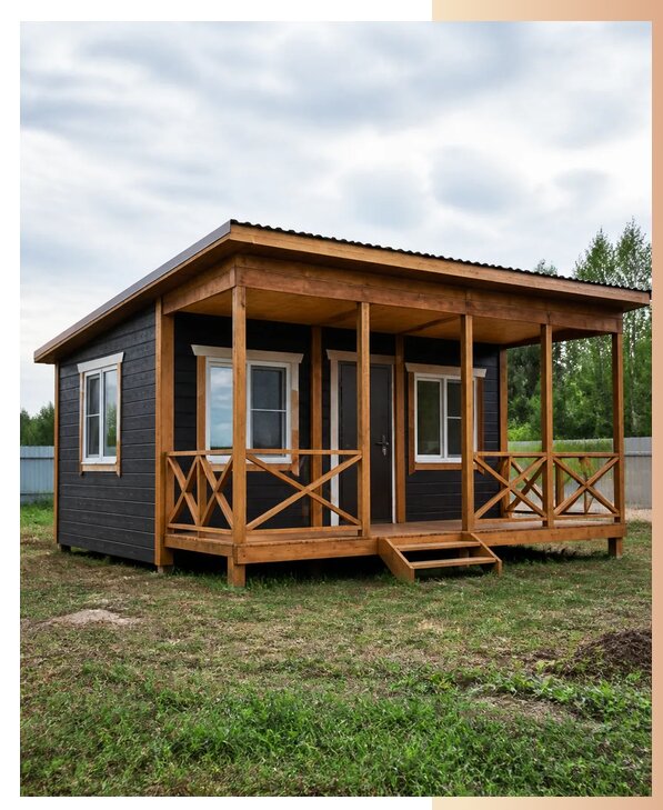 Дачные домики с верандой в Богородицке по цене от 267150 р. | БытовкаПрофи-Бгд