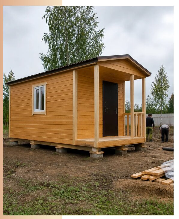 Недорогие дачные домики в Богородицке с изготовлением и доставкой